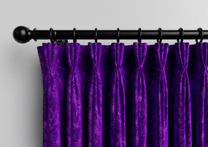 Caen Chenille, Purple - Made to Measure Curtains - Image 11